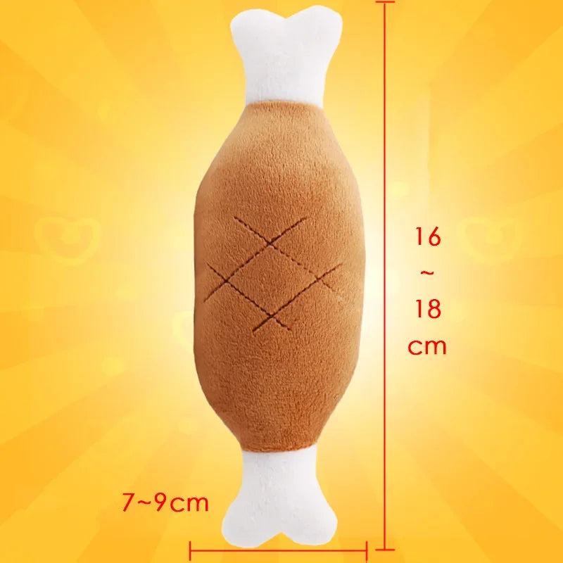 Pet Dog Toys Chicken Leg Plush Dog Squeak Toy Pet Training Supplies for Dog Puppy Cat Toys Chew Toy