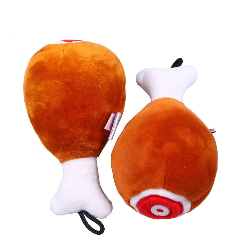 Pet Dog Toys Chicken Leg Plush Dog Squeak Toy Pet Training Supplies for Dog Puppy Cat Toys Chew Toy