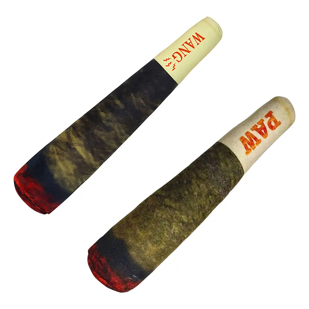 Dog Simulation Cigar Plush Sound Puppy Toys Green Stick Dogs Pet Chew Bite Toy With Squeake Stuffed Raw Dog Joint Toys Spot Good