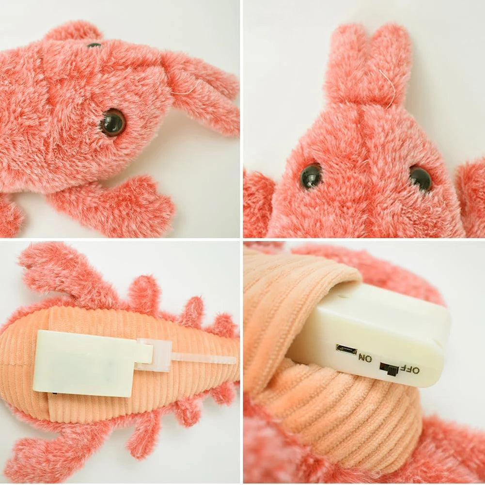 Floppy Lobster Interactive Dog Toy Moving Puppy Chew Toys Interactive Dog Toys To Keep Them Busy for Small Medium Large Dogs