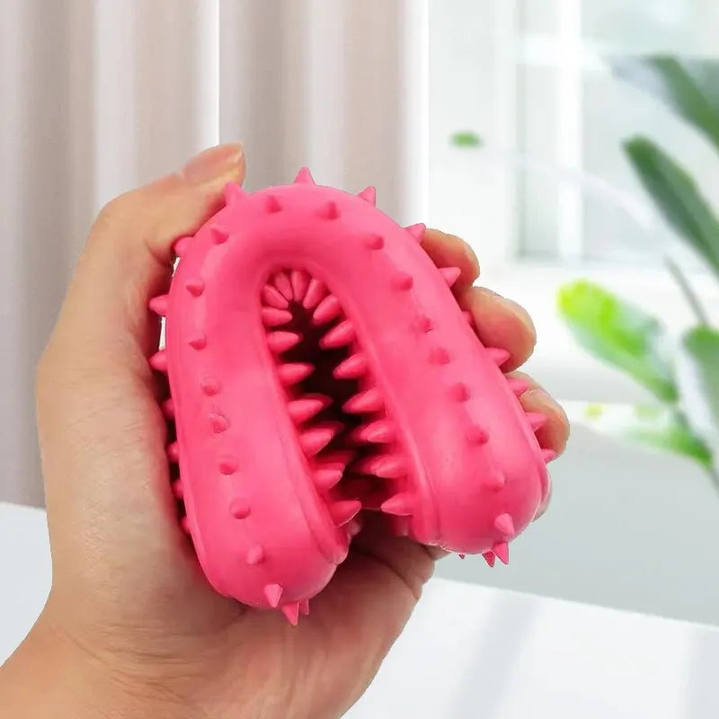 1/2/5pcs Pet Chew Toy Soft Rubber Bite-resistance Bone Shape Teeth Grinding Chewing Toys for Small Dogs Training Pet Supplies B1