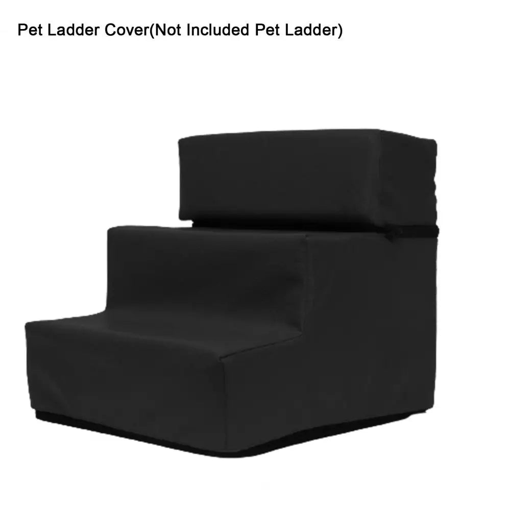 3 Steps Stairs Pet Ladder Cover Faux Leather Mesh Breathable Pet Steps Stairs Case Anti-slip Puppy Climbing Ladder Case Cover