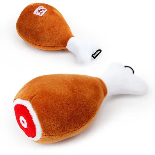 Pet Dog Toys Chicken Leg Plush Dog Squeak Toy Pet Training Supplies for Dog Puppy Cat Toys Chew Toy
