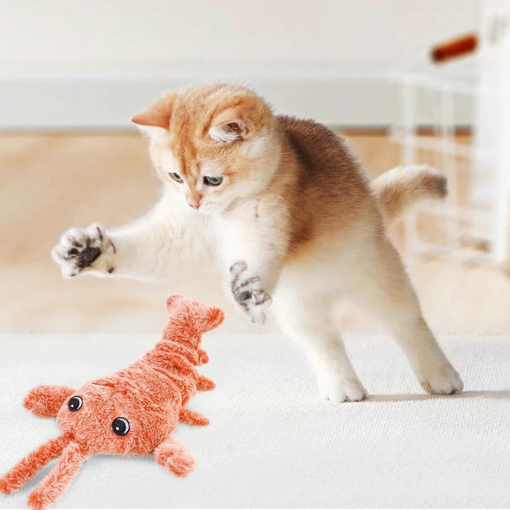 Floppy Lobster Interactive Dog Toy Moving Puppy Chew Toys Interactive Dog Toys To Keep Them Busy for Small Medium Large Dogs