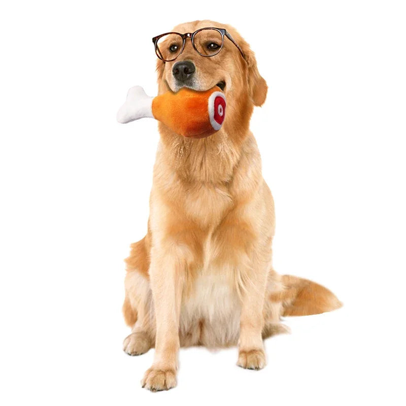 Pet Dog Toys Chicken Leg Plush Dog Squeak Toy Pet Training Supplies for Dog Puppy Cat Toys Chew Toy