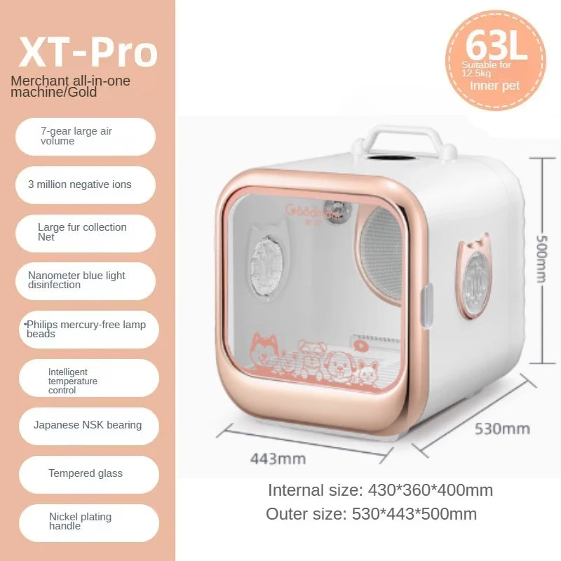 Commercial Pet Drying Box Pet Dryer and Water Blower Hair Dryer for Dog Household Cat Dryer Multifunctional Pet Drying Room