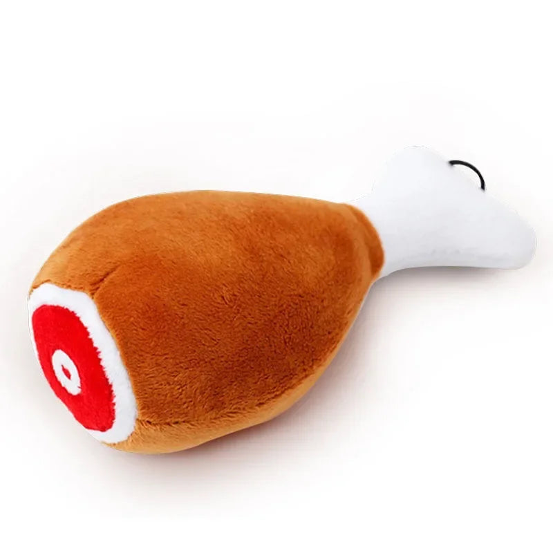 Pet Dog Toys Chicken Leg Plush Dog Squeak Toy Pet Training Supplies for Dog Puppy Cat Toys Chew Toy
