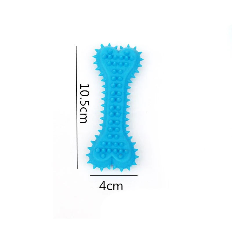 1/2/5pcs Pet Chew Toy Soft Rubber Bite-resistance Bone Shape Teeth Grinding Chewing Toys for Small Dogs Training Pet Supplies B1